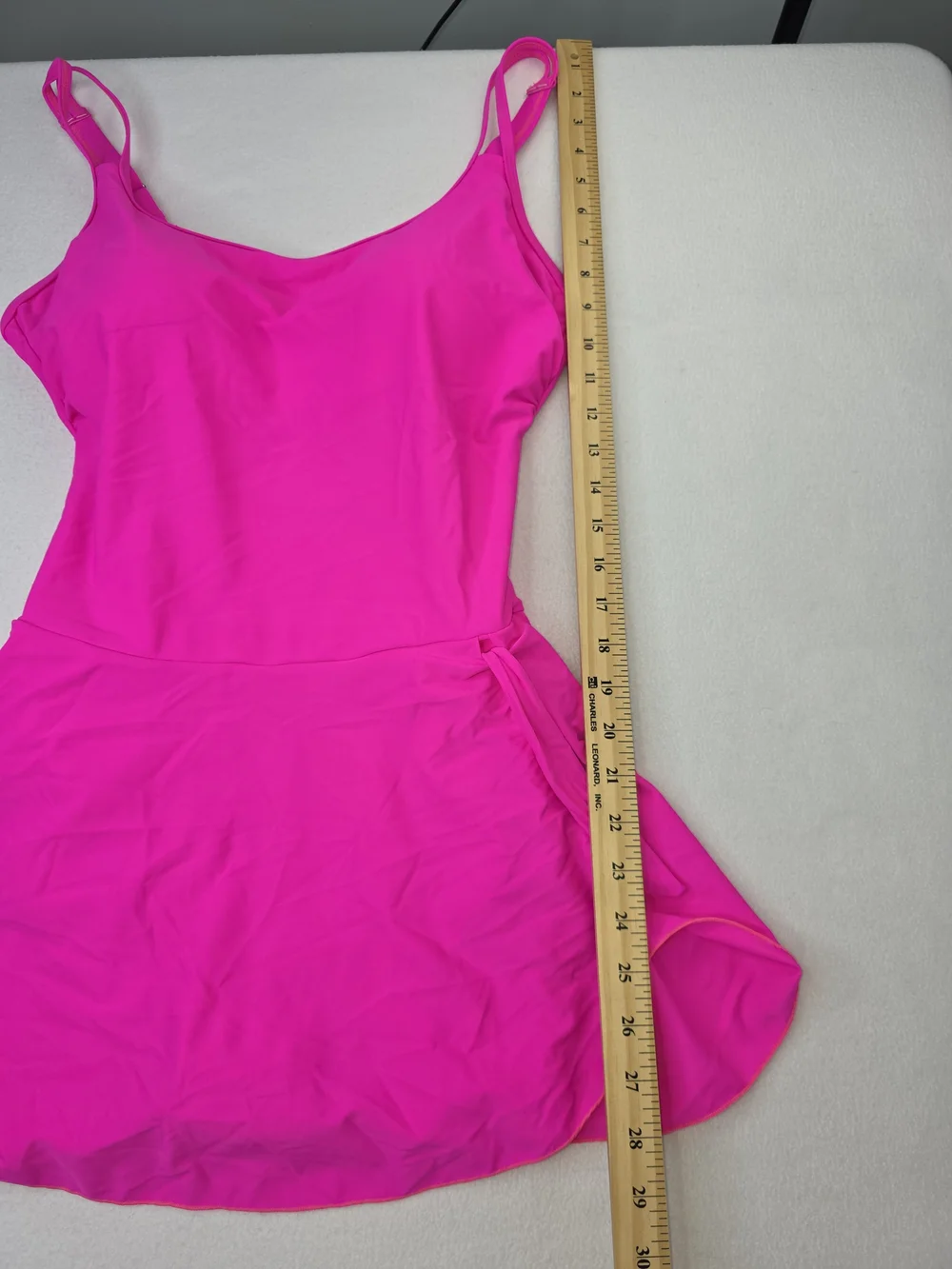 NWT Eomenie L Tummy Control Hip Bow Swimsuit Bright Fuchsia 3819-CW